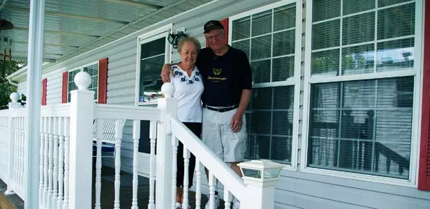 Darlene and Tom Noreuil moved into Woodland Acres Mobile Home Park, 3500 N. Dirksen Pkwy., in 2004. The couple joined other residents in attempting to form a neighborhood watch association to cut down on area crime. - PHOTO BY AMANDA ROBERT