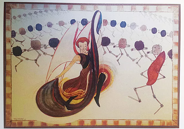 Vachel Lindsay’s “The Potatoes’ Dance” from one of his “poem-games.” - IMAGES COURTESY IAN WINTERBAUER