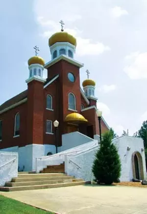 Holy Dormition of the Theotokos Catholicon of the Partriarchal Russian Orthodox Church in Benld was founded in 1907. The first church was destroyed by fire in 1915, and this handsome brick church was built on the site. Holy Dormition Church plans to close - PHOTOS BY WILLIAM FURRY