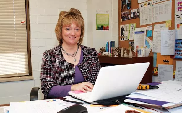 Principal Jennifer Gill arrived at McClernand Elementary School in fall of 2008. - PHOTO BY DAVID HINE