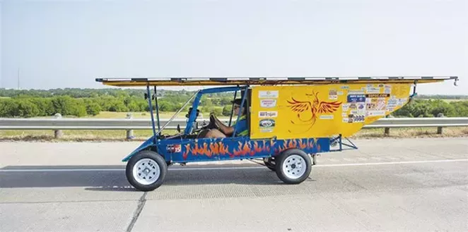 The Pana High School solar car, The Phoenix, placed fifth in the 2018 Solar Car Challenge, and students received the award for best first-year solar car team.