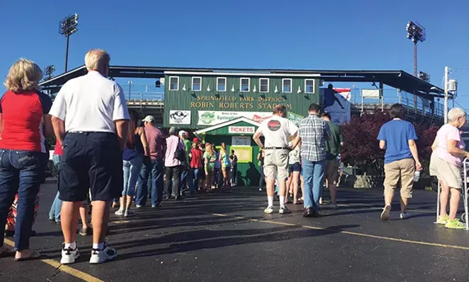 Fans waiting patiently to watch their Springfield Sliders in action. - PHOTO COURTESY OF SPRINGFIELD SLIDERS
