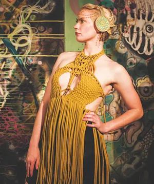 Cassie models ‘Lady Reverie’ by Severyn Beekman. - PHOTO BY MICHAEL KANE / MK PHOTOGRAPHY