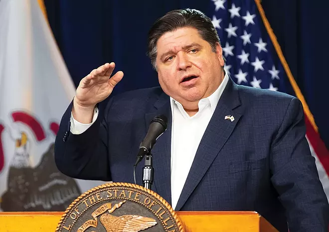 Despite a lawsuit filed by Rep. Darren Bailey (R-Xenia) and pressure from some other conservative lawmakers, Governor JB Pritzker has said his stay-at-home order still stands, and it is now extended through the end of May. - PHOTO BY BRIAN CASSELLA / CHICAGO TRIBUNE