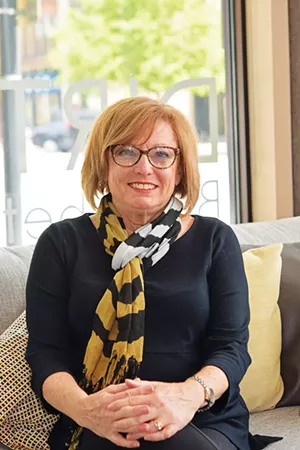 Cindy Davis, owner of Resource One, received a PPP loan to keep all 15 employees on the payroll. Davis had praise for President Trump’s role in the program. “As a business owner, he gets it.” - PHOTO BY DAVID BLANCHETTE.