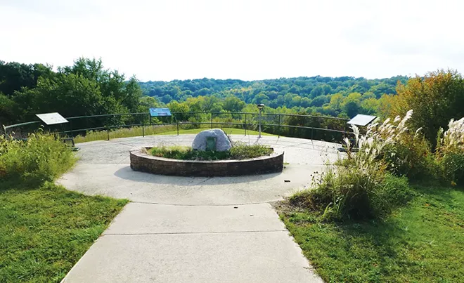 A scenic spot overlooks the western part of Jim Edgar Panther Creek State Fish and Wildlife Area, between Ashland and Chandlerville. - PHOTO BY BRENT BOHLEN