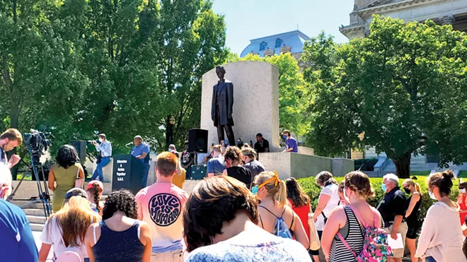 On Sunday, June 7, faith leaders and politicians were among those who rallied around propelling the movement forward. T. Ray McJunkins, pastor of Union Baptist Church in Springfield, led a prayer.