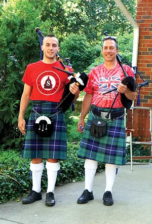 United We Pipe, the father and son bagpiping duo of Damon and Aidan McParland, streams on Facebook Live Friday, July 3, at 7p.m. (CST) direct to Springfield’s sister city in Ashikaga, Japan.