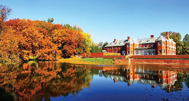 The Robert Allerton mansion near Monticello, a retreat center for University of Illinois, graces the grounds of 1,500-acre Allerton Park. - PHOTO COURTESY OF THE MONTICELLO CHAMBER OF COMMERCE AND TOURISM