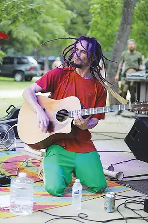 BongoJak (pictured) vs. the Loop Machine is - scheduled to perform this Saturday at the Adams Family Patio near Buzz Bomb Brewing Company in lovely downtown Springfield.