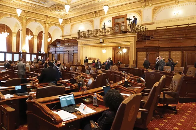 Lawmakers met in January for the lame-duck session, much of which included four pillars addressing systemic racism, put forth by the legislative Black Caucus. - PHOTO BY LEE MILNER