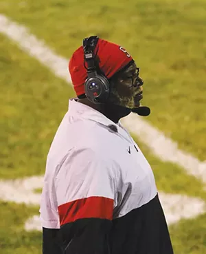 Roy Gully coaches varsity football at Springfield High School. He's part of a "Grow Your Own" - committee that's looking at ways to hire more diverse teachers in the district. - PHOTO BY BRANDY FLETCHER, COURTESY OF ROY GULLY