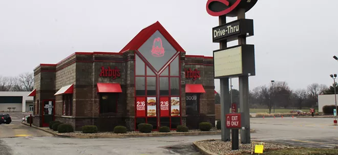Arby's at 3009 S. Dirksen Pkwy. closed its doors through the end of March due to the norovirus outbreak. - PHOTO BY CAROL WEEMS