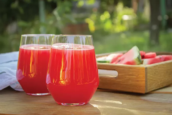Watermelon juice is perfect for Juneteenth celebrations, which often highlight the color red to symbolize freedom.