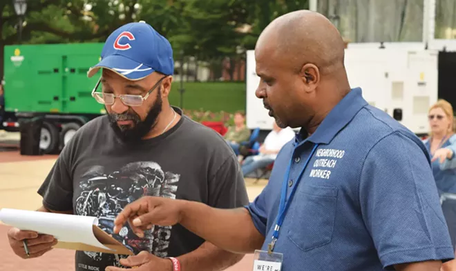 DeAndre Neal, a neighborhood outreach worker with the Urban Action Network, has been making contact with people in underrepresented zip codes to get additional survey responses. - PHOTO COURTESY CITY OF SPRINGFIELD