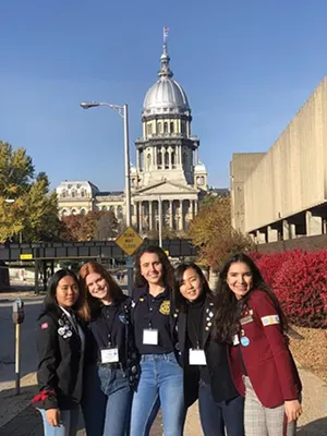 2018 inbound exchange students from Italy, Norway, Japan, Brazil and Venezuela. - PHOTO COURTESY BARB MALANY