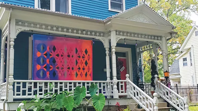 The neighborhood is going to art