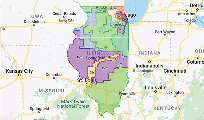 Gov. JB Pritzker signed new congressional maps into law Nov. 23 that divide Sangamon County into the 13th District, designed to elect a Democrat, and the 15th District, which is heavily Republican. This means it’s unlikely voters will have a choice of viable candidates in general elections because the party in the minority in that district would view spending money and staff time there as a waste.