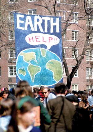 At the first Earth Day conservation awareness celebration, New York City, April 22, 1970. - (HULTON ARCHIVE/GETTY IMAGES/TNS)