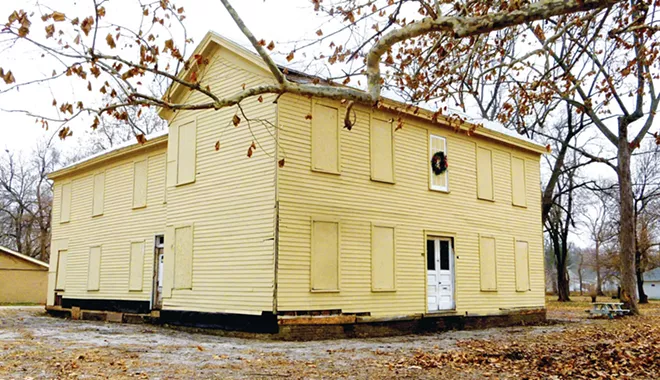 The Judge John Taylor House, constructed in 1857-58, was slated for demolition in 2013 when community organizers rallied - to save it. - PHOTO BY SUE MASSIE