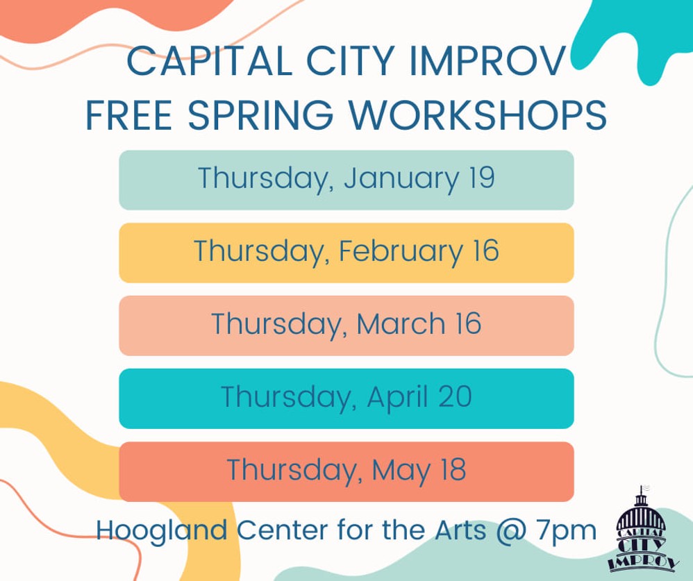 Capital City Improv Free Spring Workshops Schedule