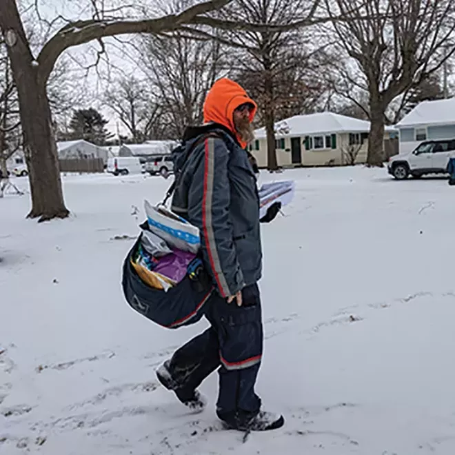 Neither snow nor rain nor heat - Vimarsana News