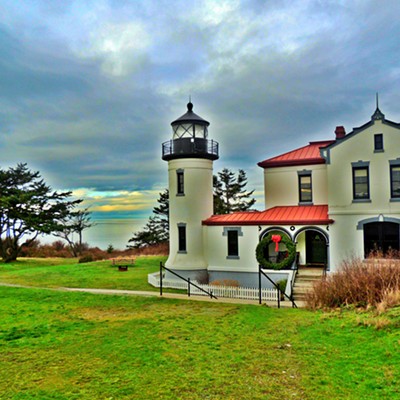 This photo of the Admiralty Head Lighthouse at Fort Casey on Whidbey Island was taken by Leif Hoffmann (Clarkston, WA) on Christmas Day 2018 when visiting the state park with family.