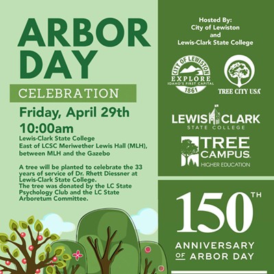 Arbor Day Celebration. April 29th at 10am. LCSC.