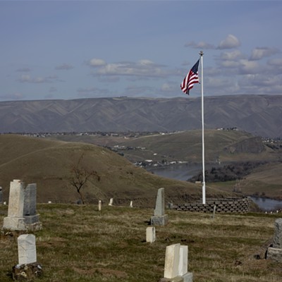This photo was taken from the Asotin cemetery. Taken by John Culletto. This photo was taken on March 29 2018.