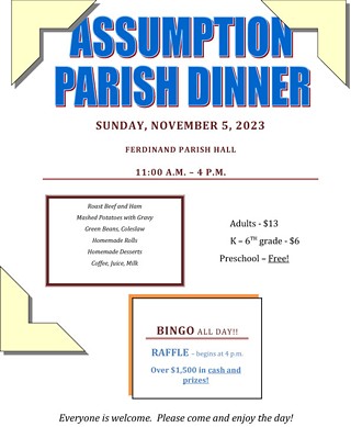 Assumption Parish dinner