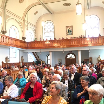 Audience at Gonzaga Choir Concert at St. Gertrude's