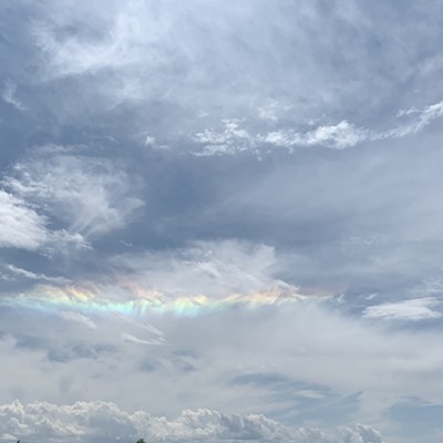This picture was taken on Monday July 8th. It was taken by the Bryden Canyon Golf Course. It is called a Circumhorizontal Arc! Picture taken by Nancy Broyles, 50 years old from Lewiston,Idaho.