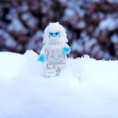 A "Yeti" was sighted by Leif Hoffmann (Clarkston, WA) in the backyard of his Clarkston Height's home in the early morning hours of January 12, 2024, as snow arrived in the LC Valley.