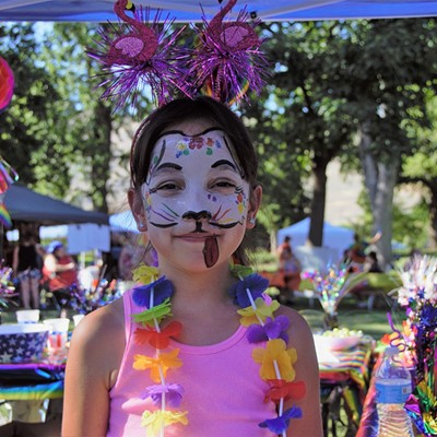 Celebrate Love at Pioneer Park July 14, 2018. My granddaughter, Lindsay, had a blast having her face painted. Photo by Mary Hayward of Clarkston.
