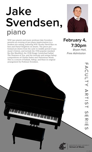 Faculty Artist Series – Jake Svendsen, Piano