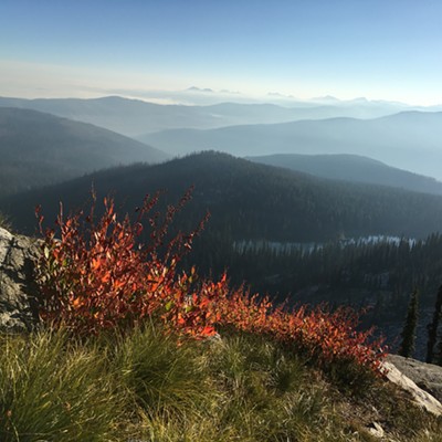 One day, the smoke cleared. Sarah Walker, Sept. 1, near Lolo Pass