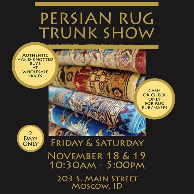 Persian Rug Trunk Show Flyer