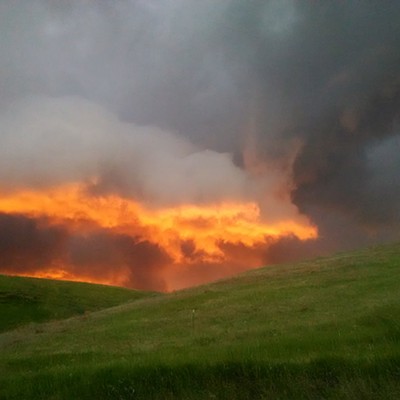 Sunset after the storm
    June14,2016
    Saddlehorn Lane in Culdesac, ID
    Taken by Shalomie Wing