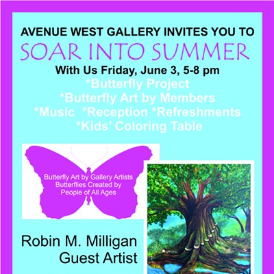 First Friday artist reception and butterfly event