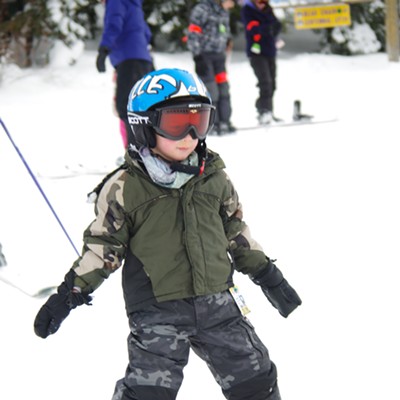 Decker Alldredge, 4, was fearless skiing for the first time at Brundage in McCall, Idaho. Decker is the son of Jennifer and Andy Alldredge and was skiing with his parents and older brother, Drew, on Jan.&nbsp;19, 2016. His grandpa, Dale Alldredge, got him to go down for the first time. The picture was taken by grandmother Debby LeBlanc of Clarkston.