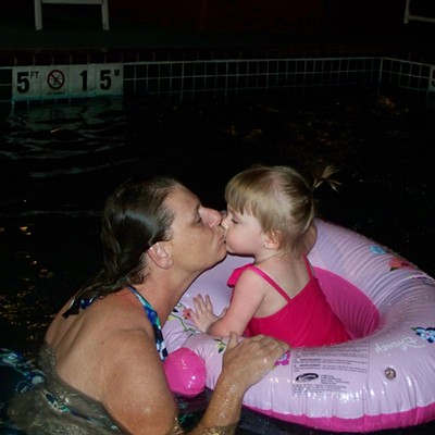 First Time Swimmer.......Sherri Piper and granddaughter Rayhanna Swimming for the first time.... Rayhanna was born 1lb 2oz and now look at her?  2 years old and happy and healthy.... Gamma Loves You Rayhanna