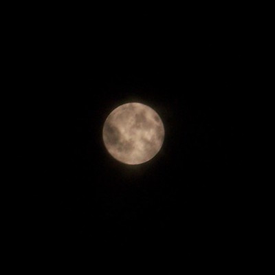 A shot of the full moon on April 4 2015, while it broke through the clouds.
