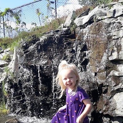 Naomi Alldredge, 2, plays in Pullman's water feature on the walking path downtown. Naomi is the daughter of Matt and Kiri Alldredge of Pullman. Kiri snapped the photo on May 22.