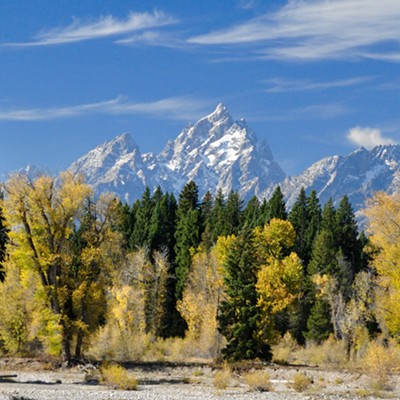 On a trip through southern Idaho and Yellowstone last fall I stopped at Grand Teton National Park and shot this photo of the Grand Tetons. Sept 24.