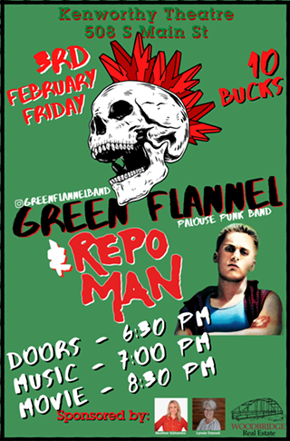 Green Flannel + "Repo Man"