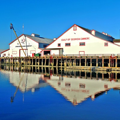 The photo was taken by Leif Hoffmann during a visit with family to the Gulf of Georgia Cannery National Historic Site in Richmond, BC, on Dec. 23, 2017. Canada celebrated it's sesquicentennial in 2017, granting free access to everyone to its national parks and historic sites. The cannery was once the leading producer of canned salmon in British Columbia.