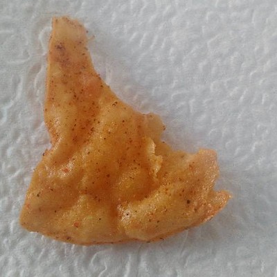 Found a tortilla chip in the shape of the great state of Idaho. Photo by Craig Staszkow of Moscow. Taken during lunch, Jan. 15, 2017