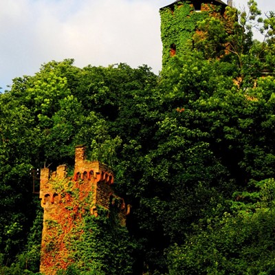 Impression of castle remains at Koblenz, Germany
