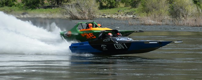 Jet Boats Racing on the Snake River