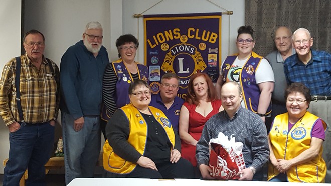 Lewiston Lions Club Valentine's Day meeting
